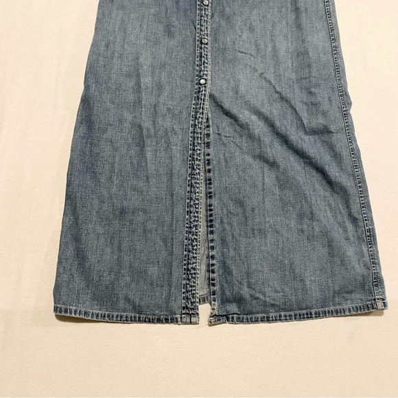 Vintage Gap Denim Sleeveless Maxi Dress - Picture 6 of 16